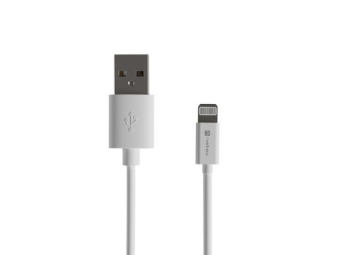 Natec Kabel Lightning (M)->USB-A(M) 2m MFI Prati Biały Natec Kabel Lightning (M)->USB-A(M) 2m MFI Prati Biały