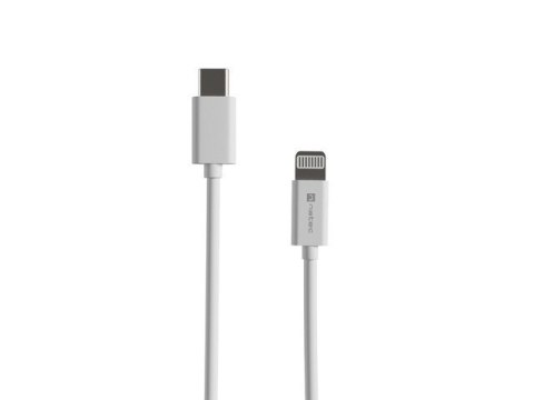 Natec Kabel Lightning (M)->USB-C(M) 1m MFI Prati Biały Natec Kabel Lightning (M)->USB-C(M) 1m MFI Prati Biały