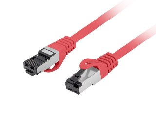 Lanberg Patchcord kat.8.1 S/FTP CU 0.5m czerwony fluke