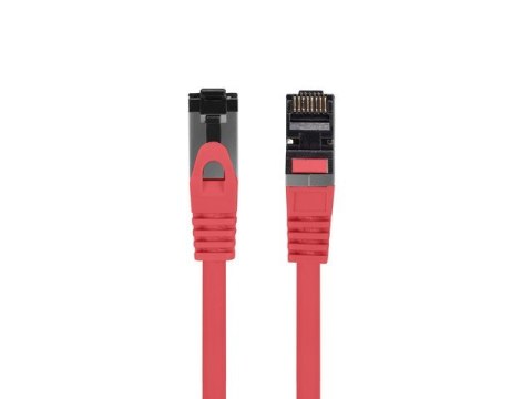 Lanberg Patchcord kat.8.1 S/FTP CU 3m czerwony fluke Lanberg Patchcord kat.8.1 S/FTP CU 3m czerwony fluke