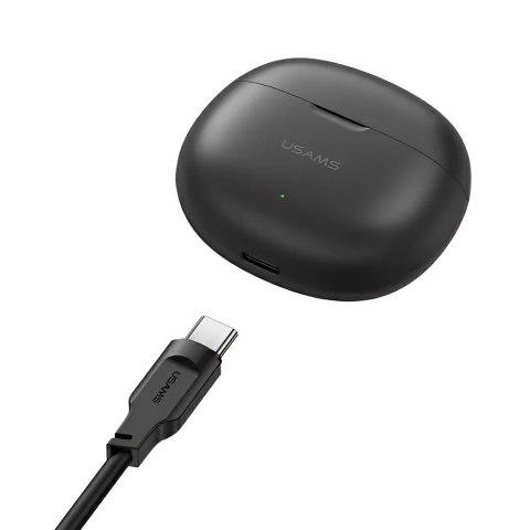 USAMS Słuchawki Bluetooth 5.3 TWS Rhymbo Series Czarne USAMS Słuchawki Bluetooth 5.3 TWS Rhymbo Series Czarne
