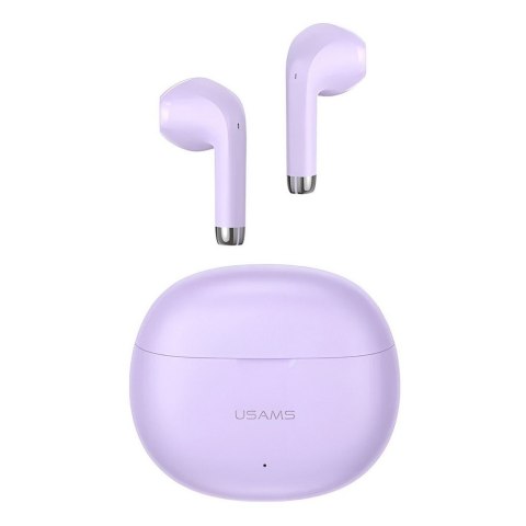 USAMS Słuchawki Bluetooth 5.3 TWS Rhymbo series Fioletowe USAMS Słuchawki Bluetooth 5.3 TWS Rhymbo series Fioletowe