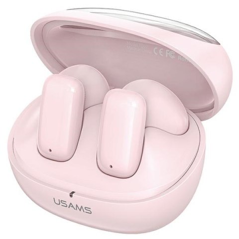 USAMS Słuchawki Bluetooth 5.3 TWS TD Series Rożowe USAMS Słuchawki Bluetooth 5.3 TWS TD Series Rożowe