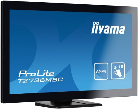 IIYAMA Monitor 27 T2736MSC-B1 AMVA, 10pkt, pojemnościowy, HDMI, DP, USB