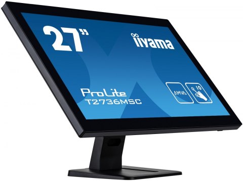IIYAMA Monitor 27 T2736MSC-B1 AMVA, 10pkt, pojemnościowy, HDMI, DP, USB