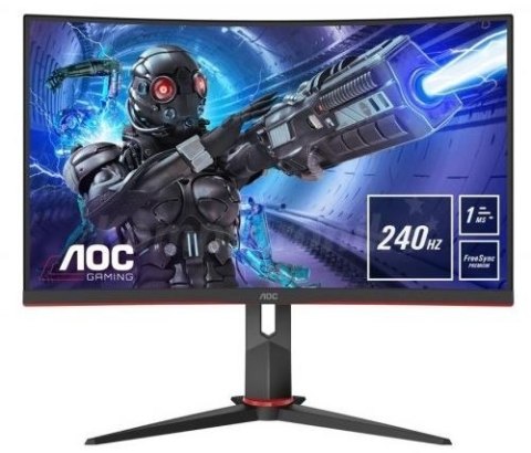 AOC Monitor C32G2ZE/BK 31.5 cala VA Curved 240Hz HDMIx2 DP AOC Monitor C32G2ZE/BK 31.5 cala VA Curved 240Hz HDMIx2 DP
