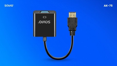 Savio Adapter HDMI-VGA AK-75 Savio Adapter HDMI-VGA AK-75