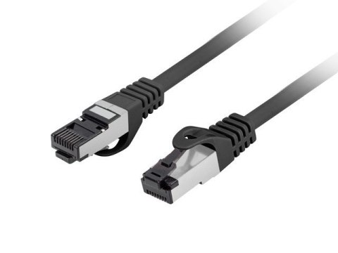 Lanberg Patchcord kat.8.1 S/FTP LSZH CU 0.25m czarny fluke passed Lanberg Patchcord kat.8.1 S/FTP LSZH CU 0.25m czarny fluke passed