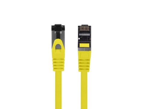 Lanberg Patchcord kat.8.1 S/FTP LSZH CU 0.25m żółty fluke passed Lanberg Patchcord kat.8.1 S/FTP LSZH CU 0.25m żółty fluke passed
