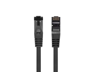 Lanberg Patchcord kat.8.1 S/FTP LSZH CU 1m czarny fluke passed