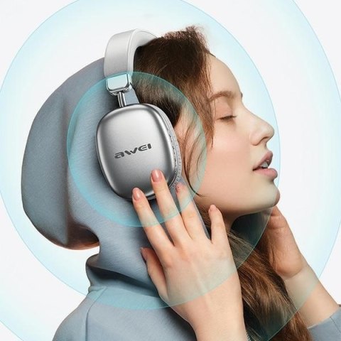 AWEI Słuchawki Bluetooth AT7 nauszne czarne AWEI Słuchawki Bluetooth AT7 nauszne czarne