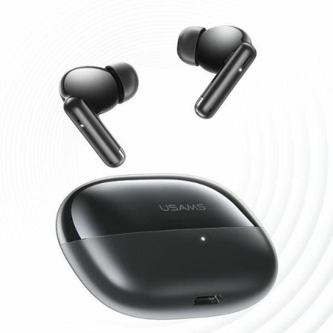 USAMS Słuchawki bluetooth 5.3 IF27 TWS czarne USAMS Słuchawki bluetooth 5.3 IF27 TWS czarne