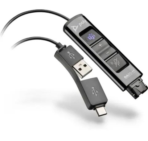 POLY Adapter DA85-M USB na QD czarny 786C8AA POLY Adapter DA85-M USB na QD czarny 786C8AA