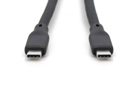 Digitus Kabel połączeniowy silikonowy USB-C - USB-C, USB 4 Gen3 40G 8K 240W, 1m Czarny Digitus Kabel połączeniowy silikonowy USB-C - USB-C, USB 4 Gen3 40G 8K 240W, 1m Czarny
