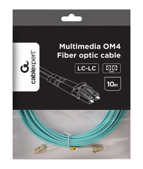 Gembird Kabel światłowodowy wielomodowy duplex OM4 50/125,LC/LC,10m Gembird Kabel światłowodowy wielomodowy duplex OM4 50/125,LC/LC,10m