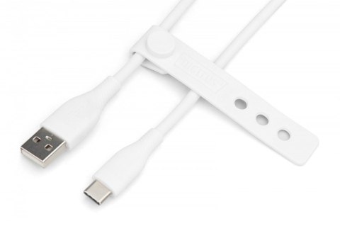 Digitus Kabel zasilający silikonowy USB-A - USB-C, USB 2.0 60W, 0,5m Biały Digitus Kabel zasilający silikonowy USB-A - USB-C, USB 2.0 60W, 0,5m Biały