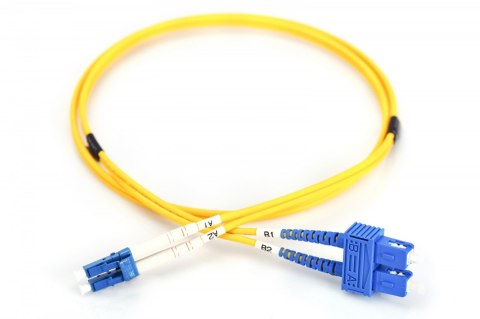 Digitus Patch cord światłowodowy FO LC-SC SM 9/125 OS2 duplex LSOH 3m Żółty Digitus Patch cord światłowodowy FO LC-SC SM 9/125 OS2 duplex LSOH 3m Żółty