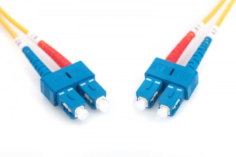 Digitus Patch cord światłowodowy FO SC-SC SM 9/125 OS2 duplex LSOH 3m, Żółty Digitus Patch cord światłowodowy FO SC-SC SM 9/125 OS2 duplex LSOH 3m, Żółty