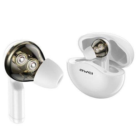 AWEI Słuchawki Bluetooth TWS T12 Białe AWEI Słuchawki Bluetooth TWS T12 Białe