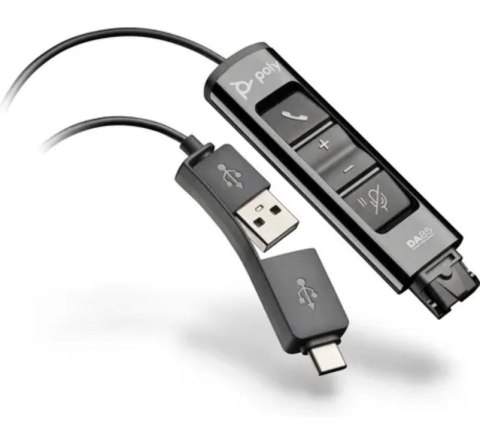 POLY Adapter DA85 USB na QD Czarny 786C7AA POLY Adapter DA85 USB na QD Czarny 786C7AA
