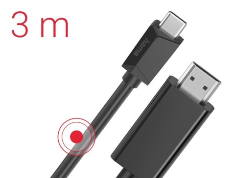 Hama Kabel USB-C HDMI 4k 3m Hama Kabel USB-C HDMI 4k 3m