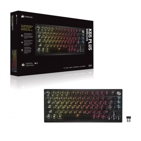 Corsair Klawiatura K65 Plus Tactile 75% RGB Mechanical Corsair Klawiatura K65 Plus Tactile 75% RGB Mechanical