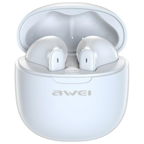 AWEI Słuchawki Bluetooth 5.3 T68 TWS ENC Białe AWEI Słuchawki Bluetooth 5.3 T68 TWS ENC Białe