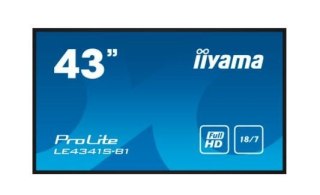 IIYAMA Monitor wielkoformatowy 43 cale LE4341S-B1 IPS,FHD,18/7,LAN,HDMI
