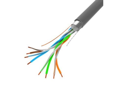 Lanberg Kabel LAN FTP 100MB/S drut CCA 100M szary Lanberg Kabel LAN FTP 100MB/S drut CCA 100M szary