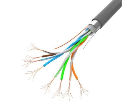 Lanberg Kabel LAN FTP 100MB/S linka CCA 100M szary Lanberg Kabel LAN FTP 100MB/S linka CCA 100M szary