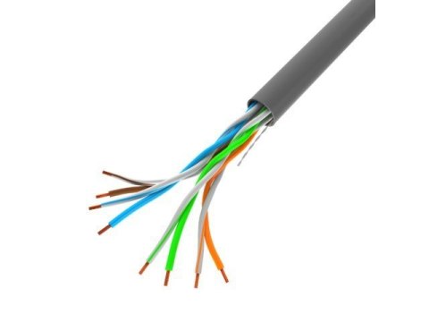 Lanberg Kabel LAN UTP 100MB/S drut CCA 100M szary Lanberg Kabel LAN UTP 100MB/S drut CCA 100M szary