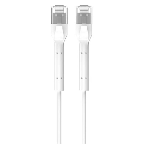 Extralink Patchcord kat.6a U/FTP 1Gbps miedź kabel sieciowy skrętka, łamana końcówka 10m biały