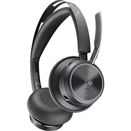 POLY Zestaw słuchawkowy Voyager Focus 2 certyfikatem Microsoft Teams USB-C-C z podstawką ładującą, przejściówka USB-C/A 9T9J6AA POLY Zestaw słuchawkowy Voyager Focus 2 certyfikatem Microsoft Teams USB-C-C z podstawką ładującą, przejściówka USB-C/A 9T9J6AA
