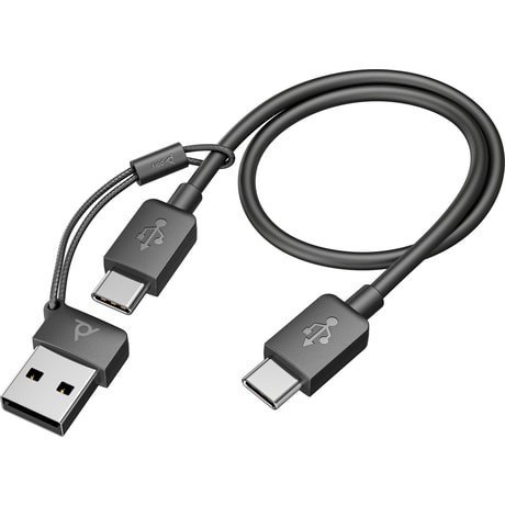 POLY Zestaw słuchawkowy z podstawką ładującą Focus 2 USB-C/A 9T9J5AA POLY Zestaw słuchawkowy z podstawką ładującą Focus 2 USB-C/A 9T9J5AA