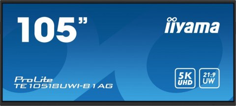 IIYAMA Monitor wielkoformatowy 104.6 cala TE10518UWI-B1AG INFRARED,40pkt,VA,21:9(5K),8xUSB, 8xMIC,2x16W+Subwoofer(16W),Android 13,WiFi,