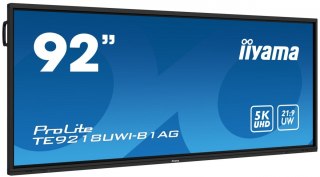 IIYAMA Monitor 92 cale TE9218UWI-B1AG, INFRARED,40pkt,VA,21:9,4xHDMI,DP, USB-C,RJ45,8/64GB