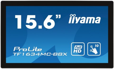 IIYAMA Monitor 15.6 cala TF1634MC-B8X IPS,poj.10pkt.450cd,IP65,7H,HDMI,DP IIYAMA Monitor 15.6 cala TF1634MC-B8X IPS,poj.10pkt.450cd,IP65,7H,HDMI,DP