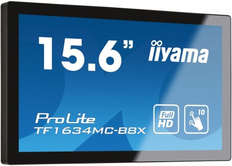 IIYAMA Monitor 15.6 cala TF1634MC-B8X IPS,poj.10pkt.450cd,IP65,7H,HDMI,DP IIYAMA Monitor 15.6 cala TF1634MC-B8X IPS,poj.10pkt.450cd,IP65,7H,HDMI,DP