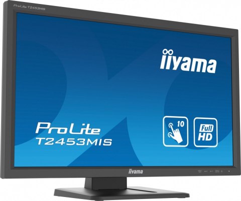 IIYAMA Monitor 24 cale T2453MIS-B1 VA,10p.dotyku,podczerwień,7H,HDMI,DP,VGA IIYAMA Monitor 24 cale T2453MIS-B1 VA,10p.dotyku,podczerwień,7H,HDMI,DP,VGA