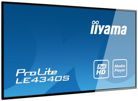 IIYAMA Monitor 43 LE4340S-B3 VA/FHD/HDMI/VGA/USB/RJ45/2X10W/16/7