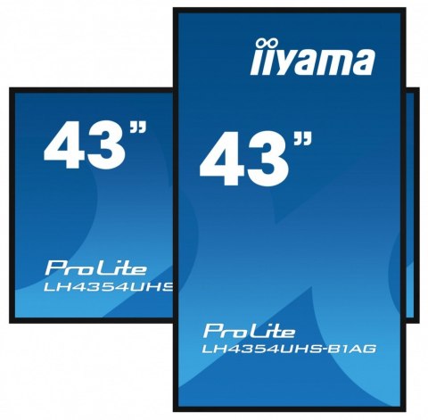 IIYAMA Monitor 43 cale LH4354UHS-B1AG 24/7, IPS, ANDROID.11, 4K, SDM, 2x10W