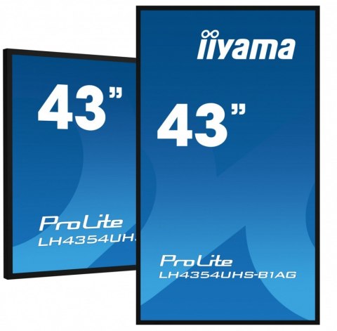 IIYAMA Monitor 43 cale LH4354UHS-B1AG 24/7, IPS, ANDROID.11, 4K, SDM, 2x10W