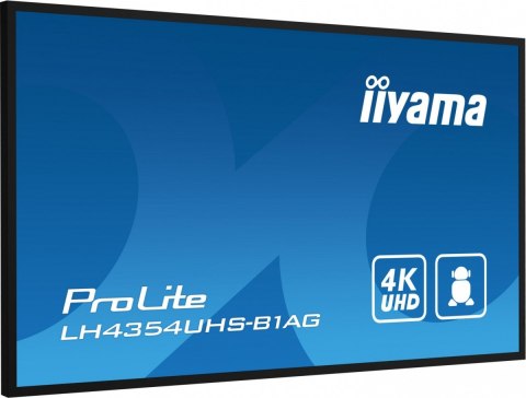 IIYAMA Monitor 43 cale LH4354UHS-B1AG 24/7, IPS, ANDROID.11, 4K, SDM, 2x10W