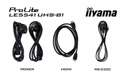 IIYAMA Monitor 55 cali LE5541UHS-B1 IPS,4K,18/7,LAN,USB,HDMI