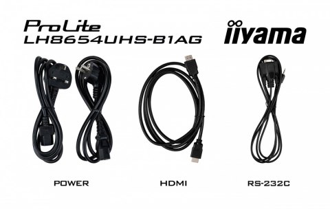 IIYAMA Monitor 86 cali LH8654UHS-B1AG 24/7, IPS, ANDROID.11, 4K, SDM, 2x10W