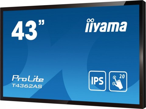 IIYAMA Monitor wielkoformatowy 43 cale T4362AS-B1 20pkt., 24/7, IPS, 500cd, ANDROID 8.0