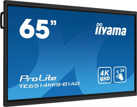 IIYAMA Monitor wielkoformatowy 65 cali TE6514MIS-B1AG INFRARED,50pkt,VA,4K,7H,WiFi,MIC,USB-C