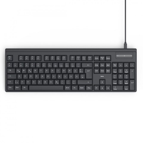 Hama Klawiatura CK-100 przewodowa Czarna Hama Klawiatura CK-100 przewodowa Czarna