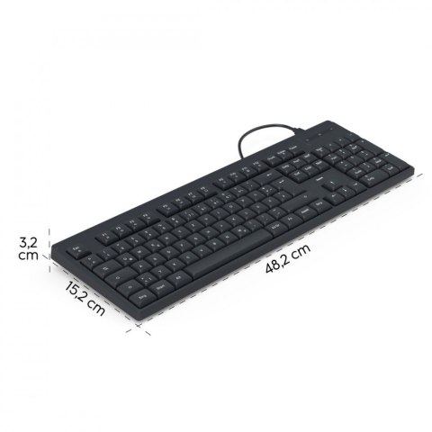 Hama Klawiatura CK-100 przewodowa Czarna Hama Klawiatura CK-100 przewodowa Czarna