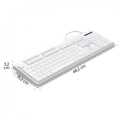 Hama Klawiatura CK-200 przewodowa Biała Hama Klawiatura CK-200 przewodowa Biała